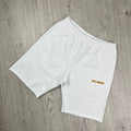 Off-White Metallic Jersey Shorts - White