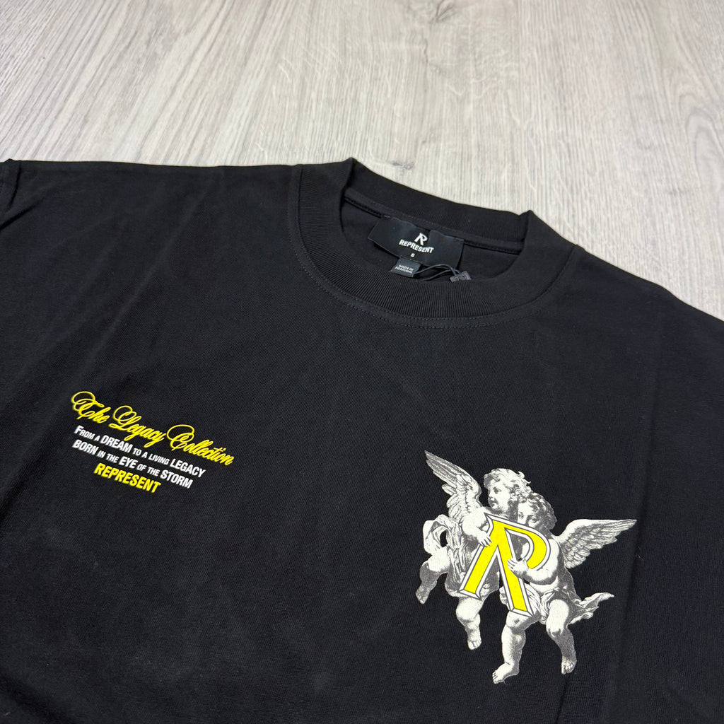 Represent 'Cherub' T-Shirt - Jet Black