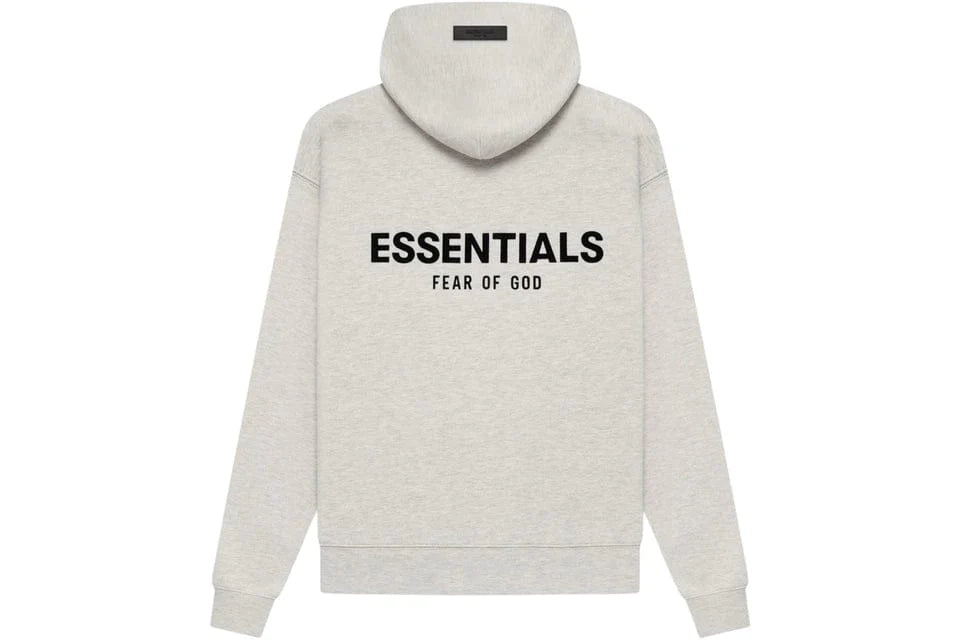 ESSENTIALS FOG HOODIE LIGHT HEATHER OATMEAL SS22