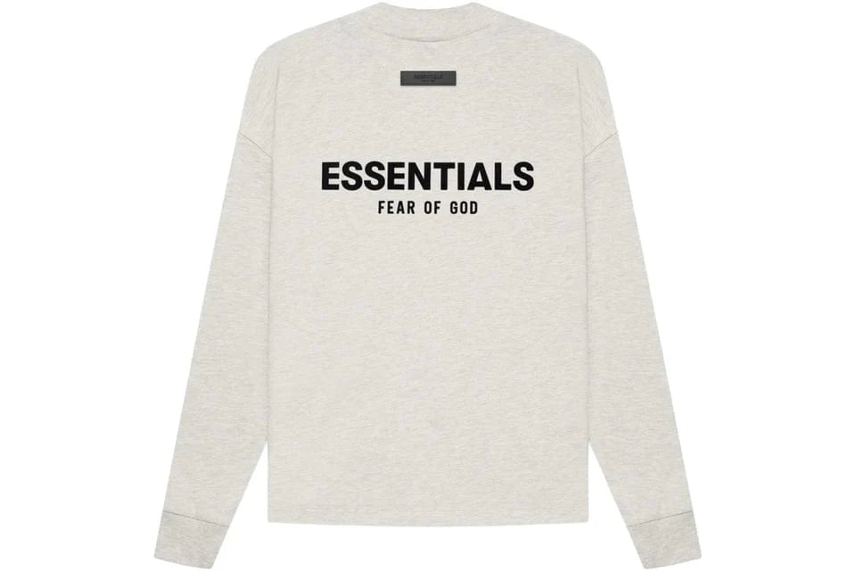 ESSENTIALS FOG LONG SLEEVE LIGHT HEATHER OATMEAL SS22