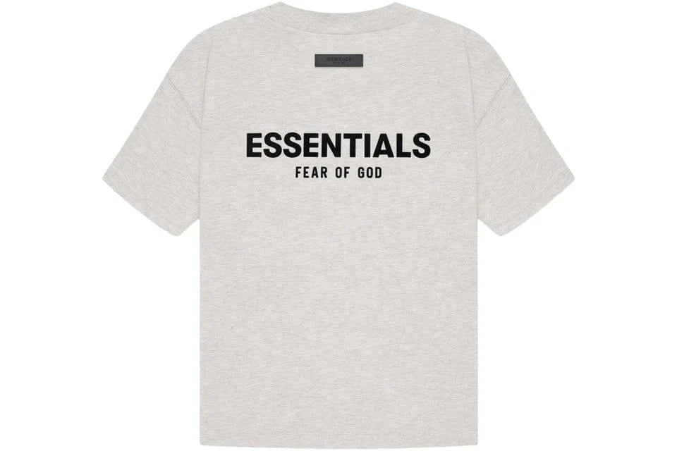 ESSENTIALS FOG T-SHIRT LIGHT HEATHER OATMEAL SS22