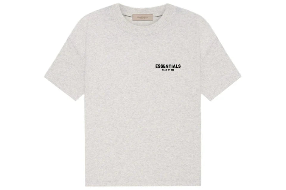 ESSENTIALS FOG T-SHIRT LIGHT HEATHER OATMEAL SS22