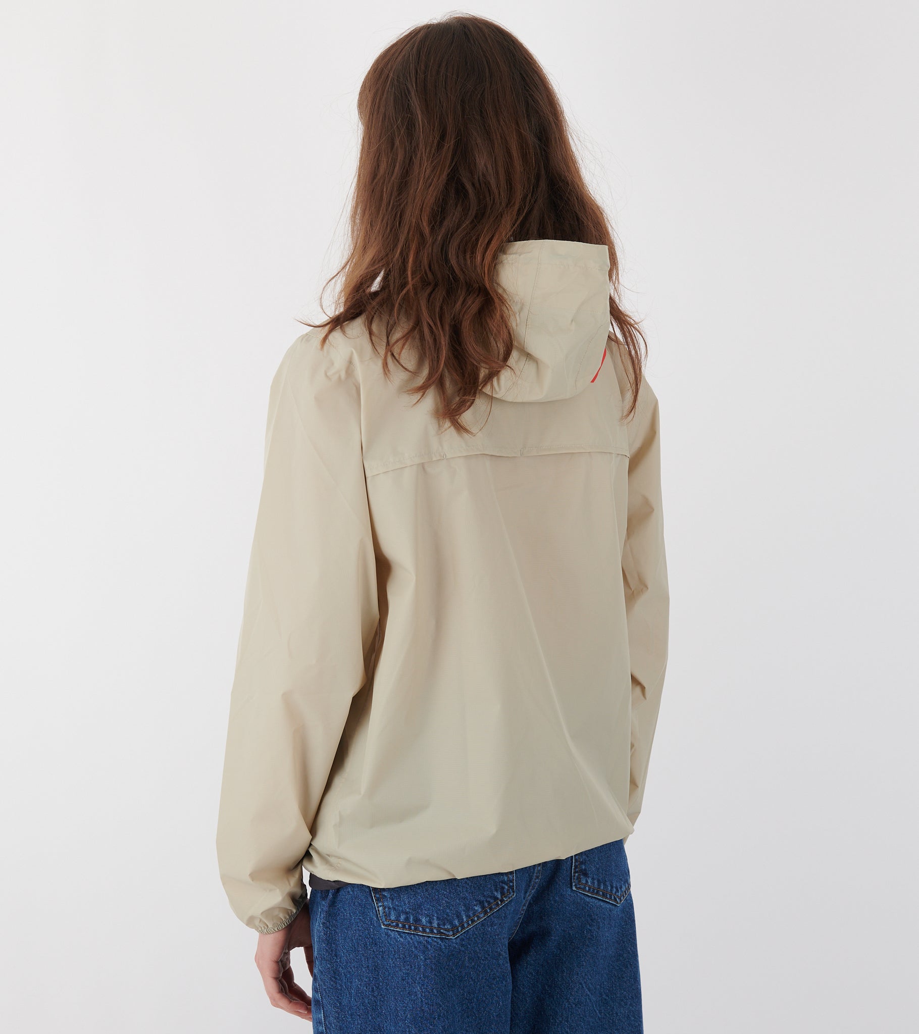 K-WAY Packable Half Zip Anorak Beige