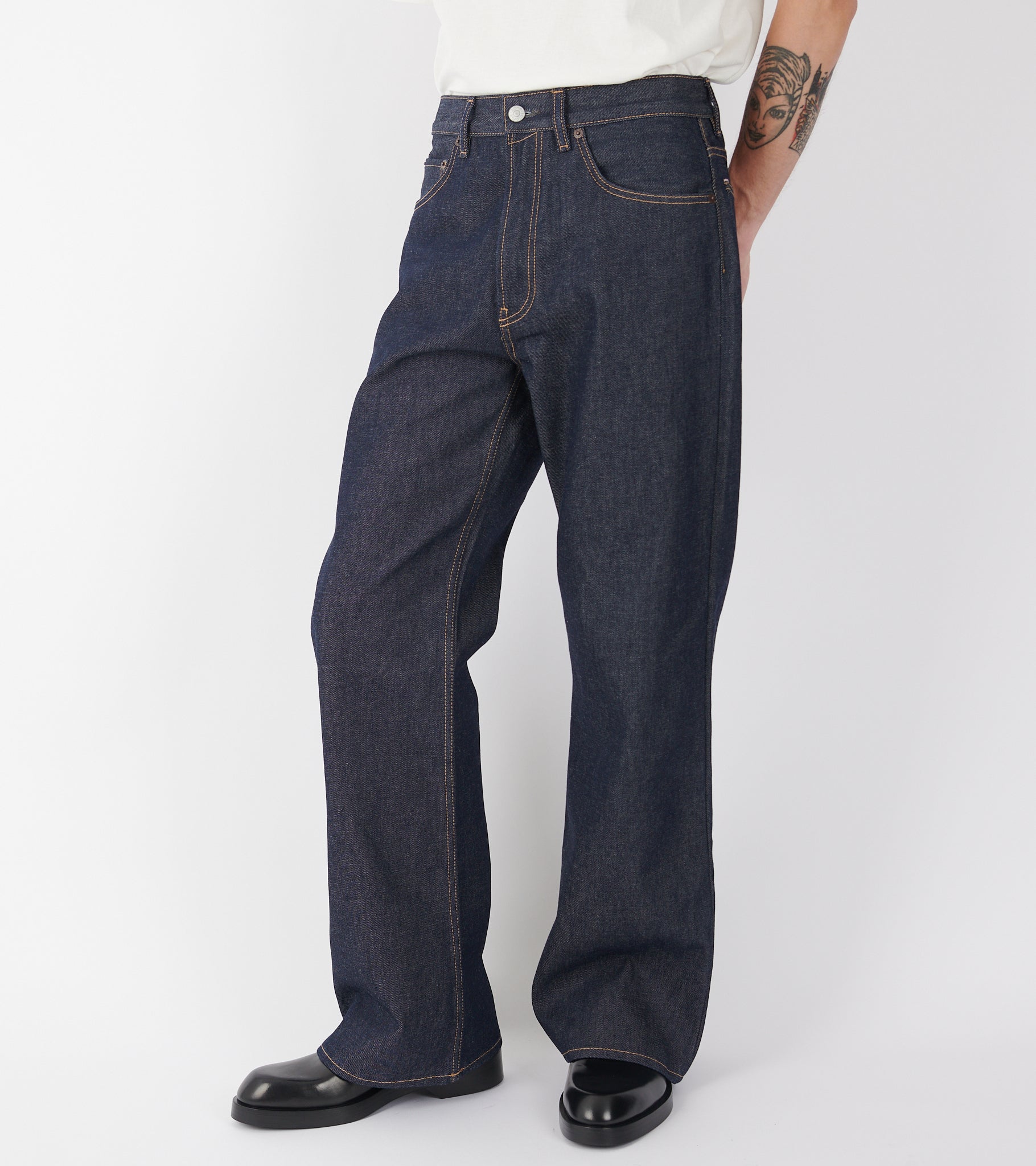 2021M Jeans New Raw Indigo Blue