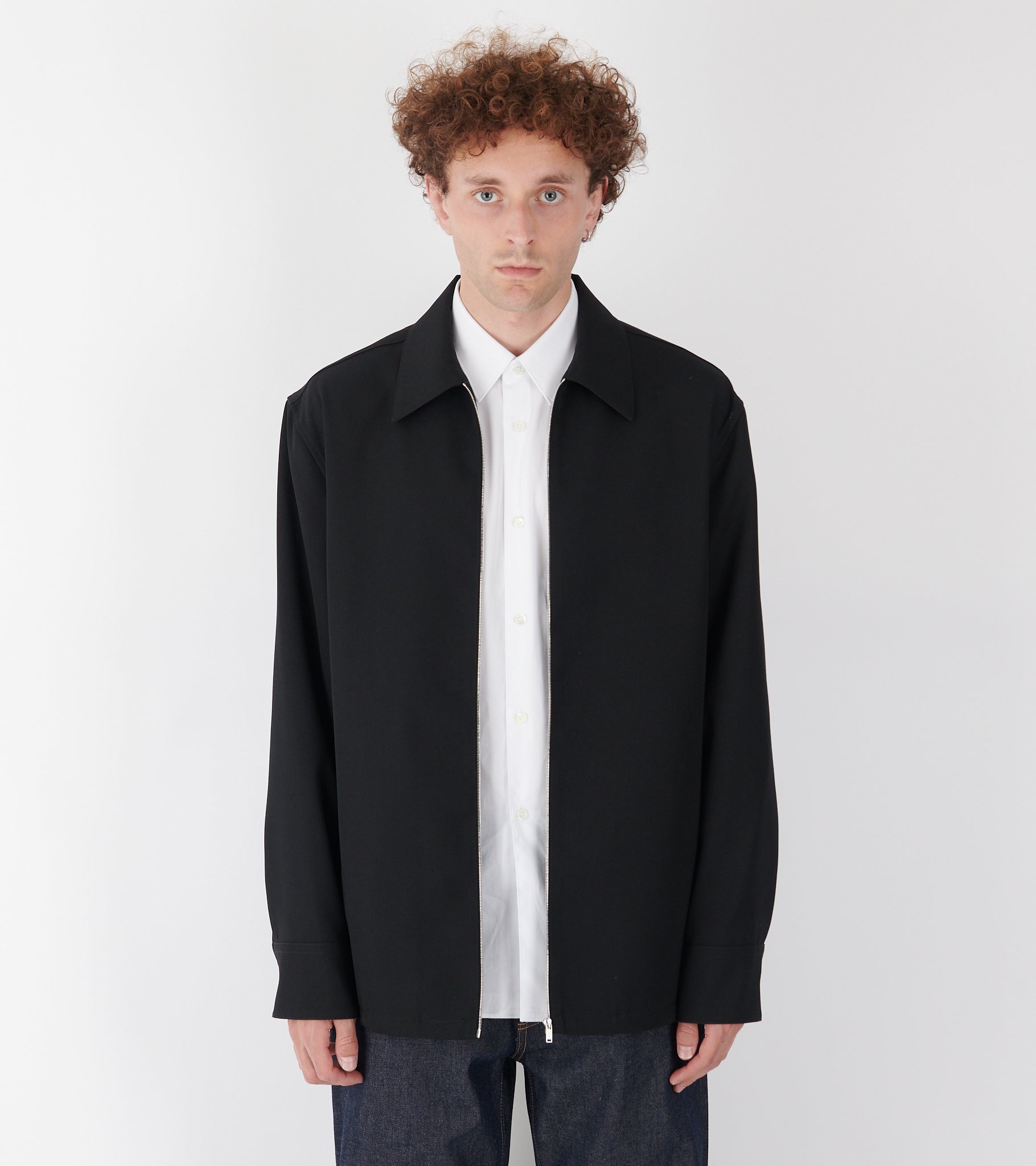 Sharp Wool Shirt Black