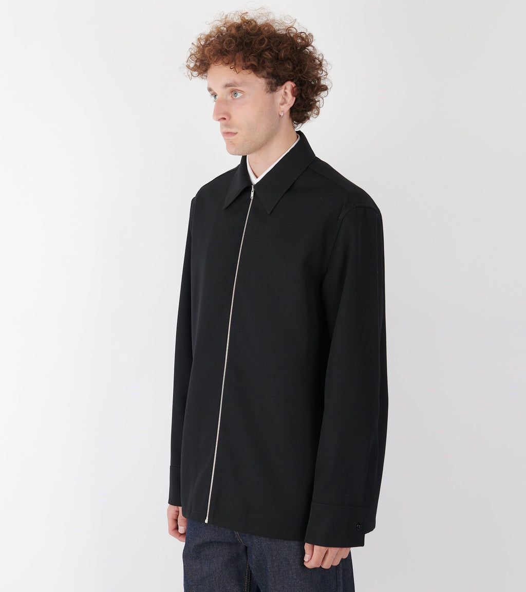 Sharp Wool Shirt Black