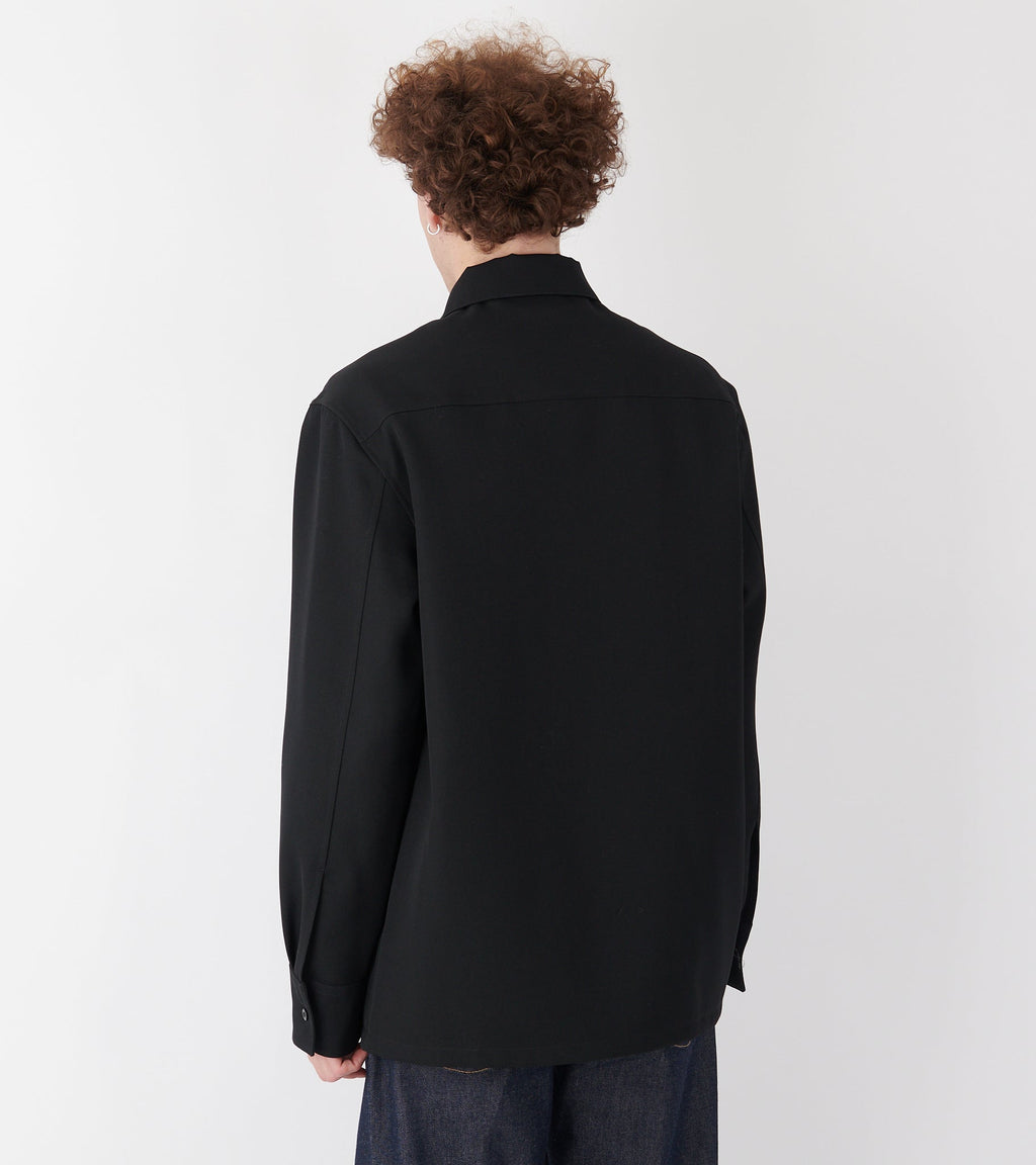 Sharp Wool Shirt Black