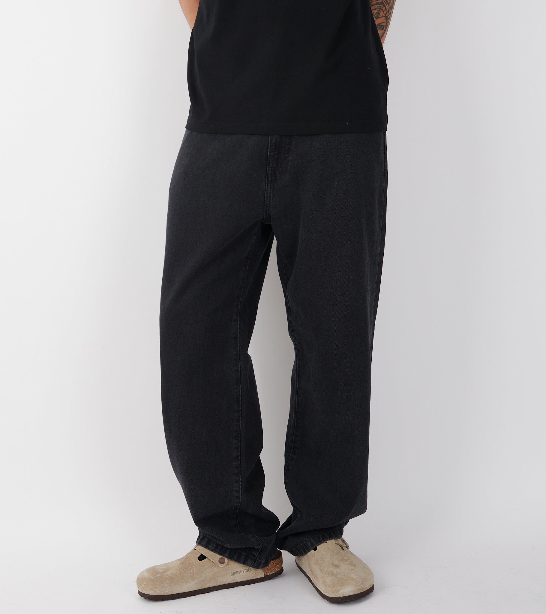 Landon Pant Black Stone Washed
