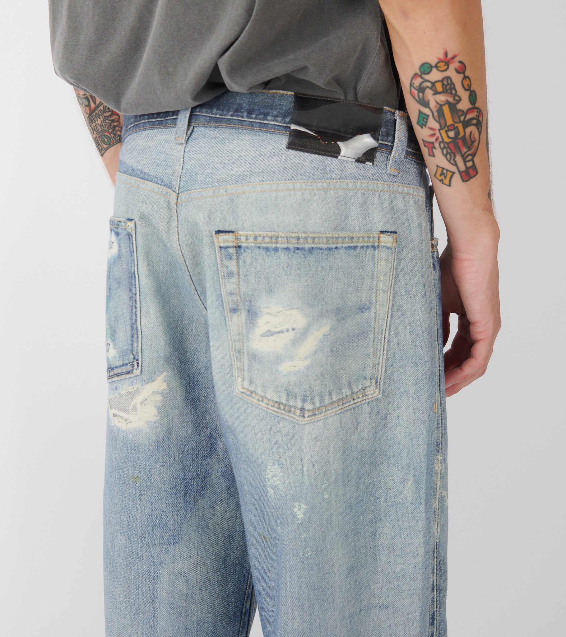 Third Cut Jeans Digital Denim Print
