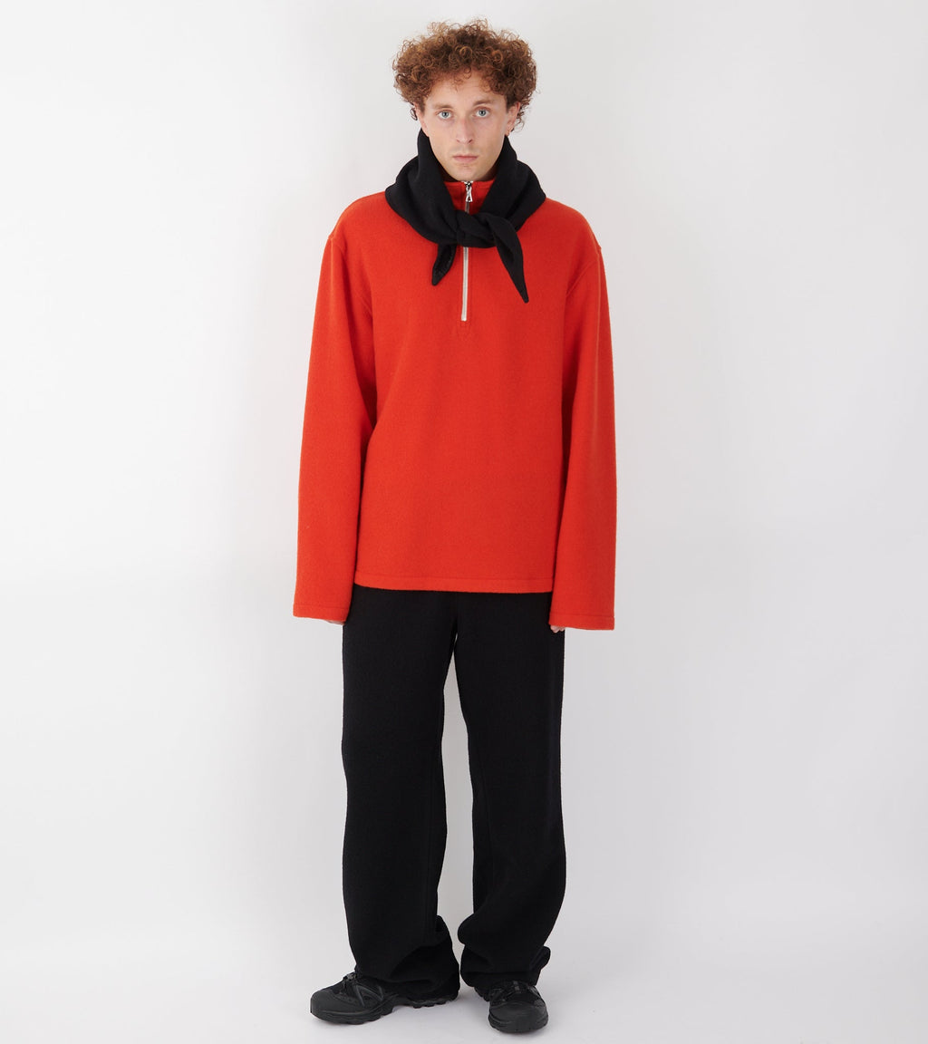 Losange Mini Fleece Scarf Black