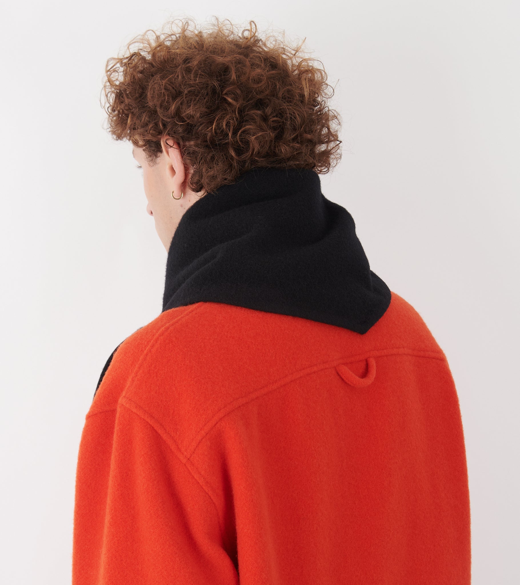 Losange Mini Fleece Scarf Black