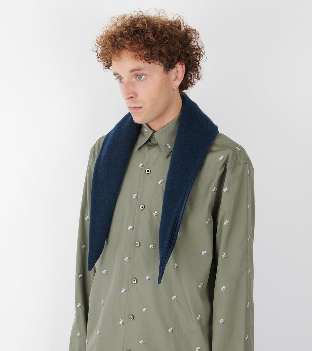Losange Mini Fleece Scarf Plombe