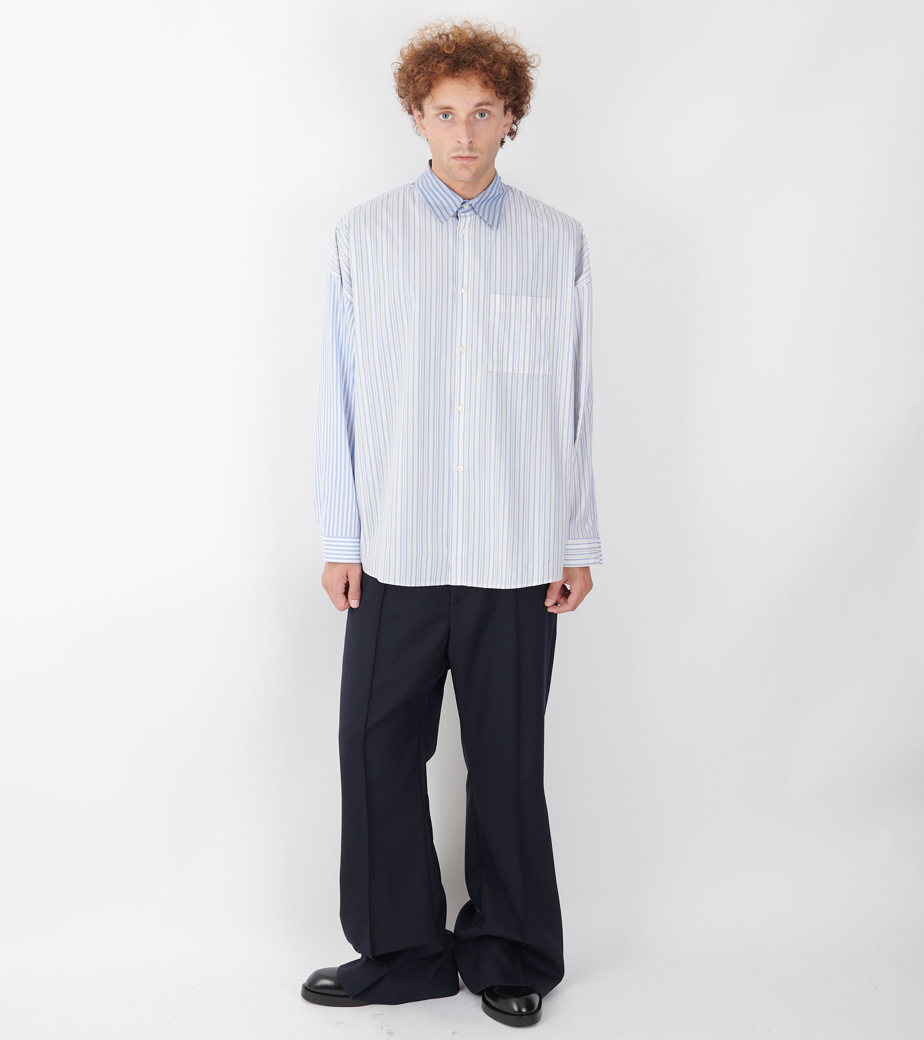 Wool Trousers Deep Blue