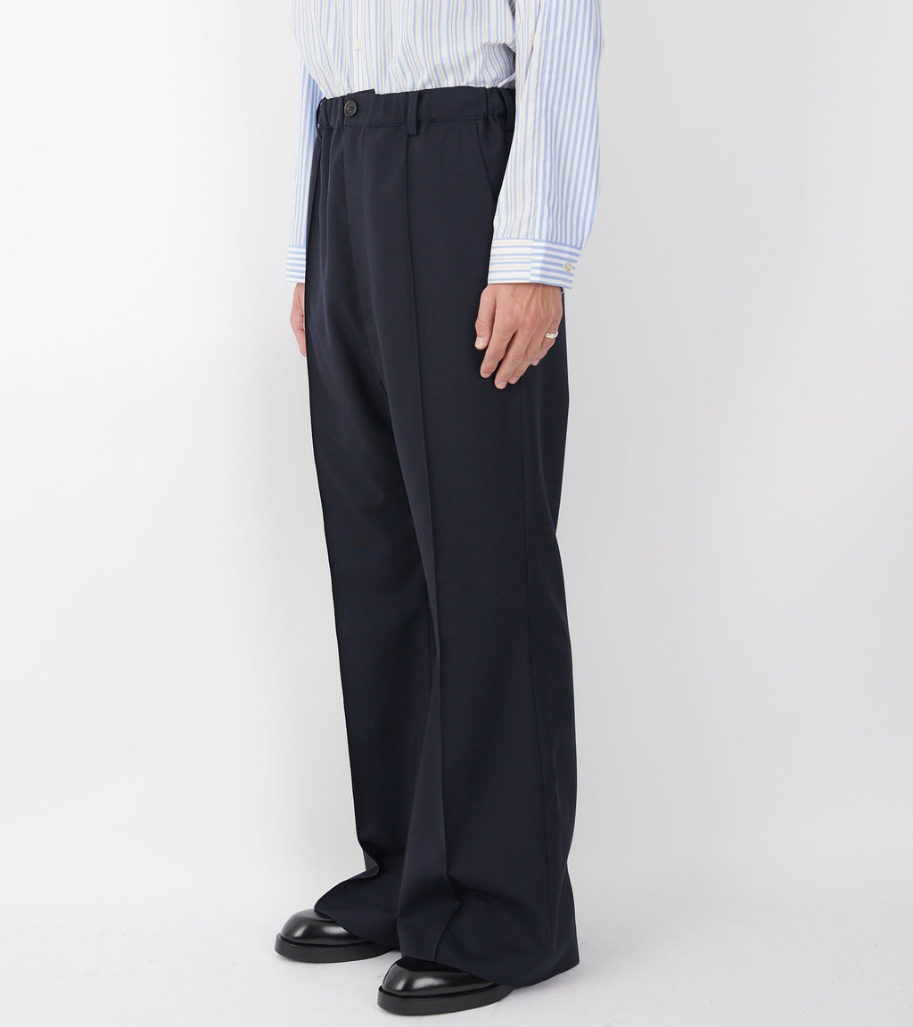 Wool Trousers Deep Blue
