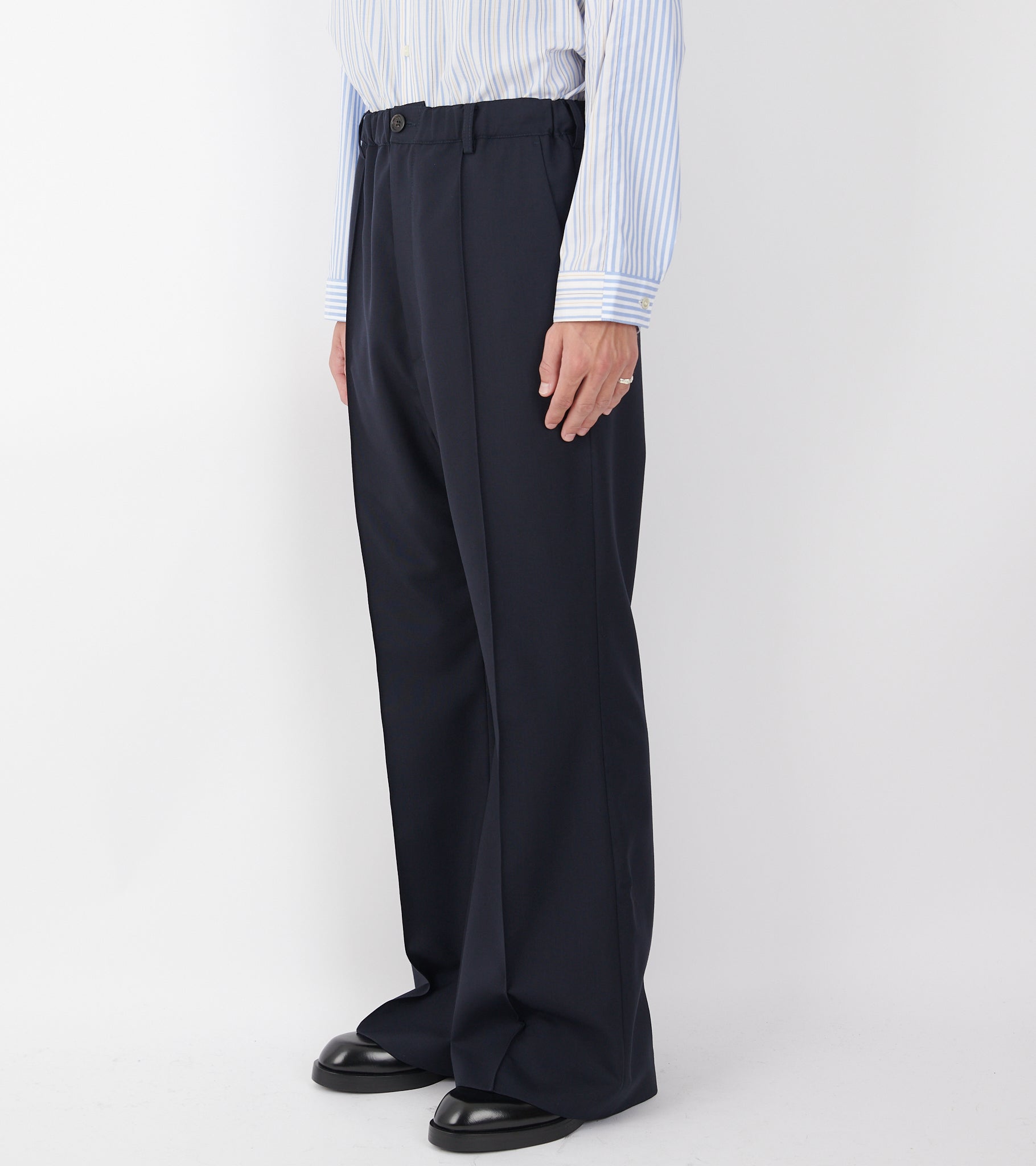 Wool Trousers Deep Blue