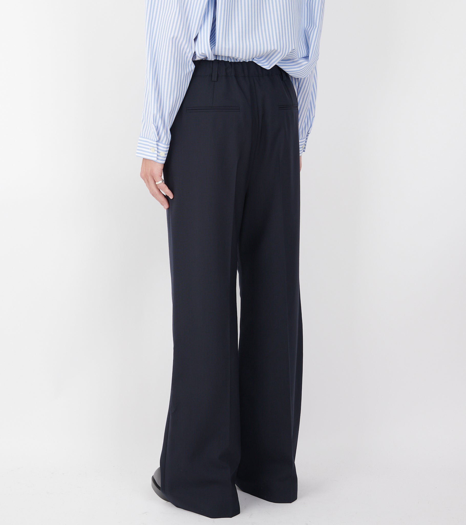 Wool Trousers Deep Blue