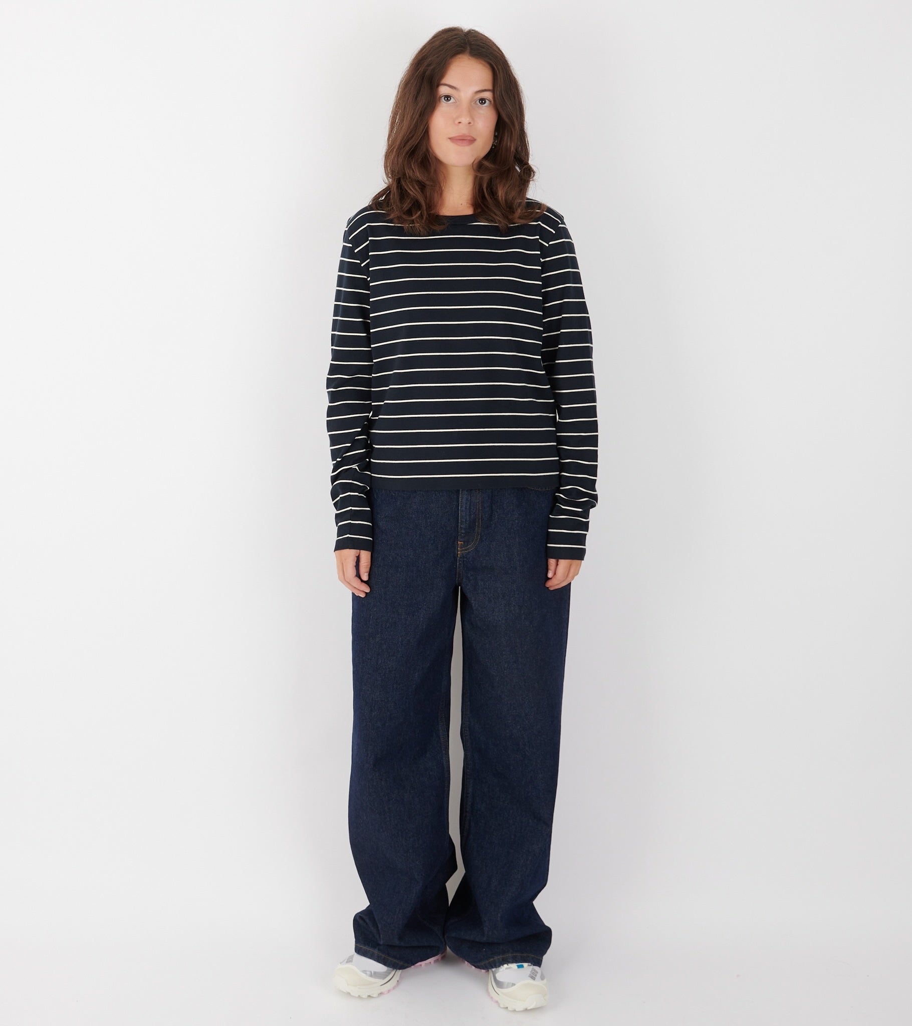 Loui Blouse Navy/White Stripe