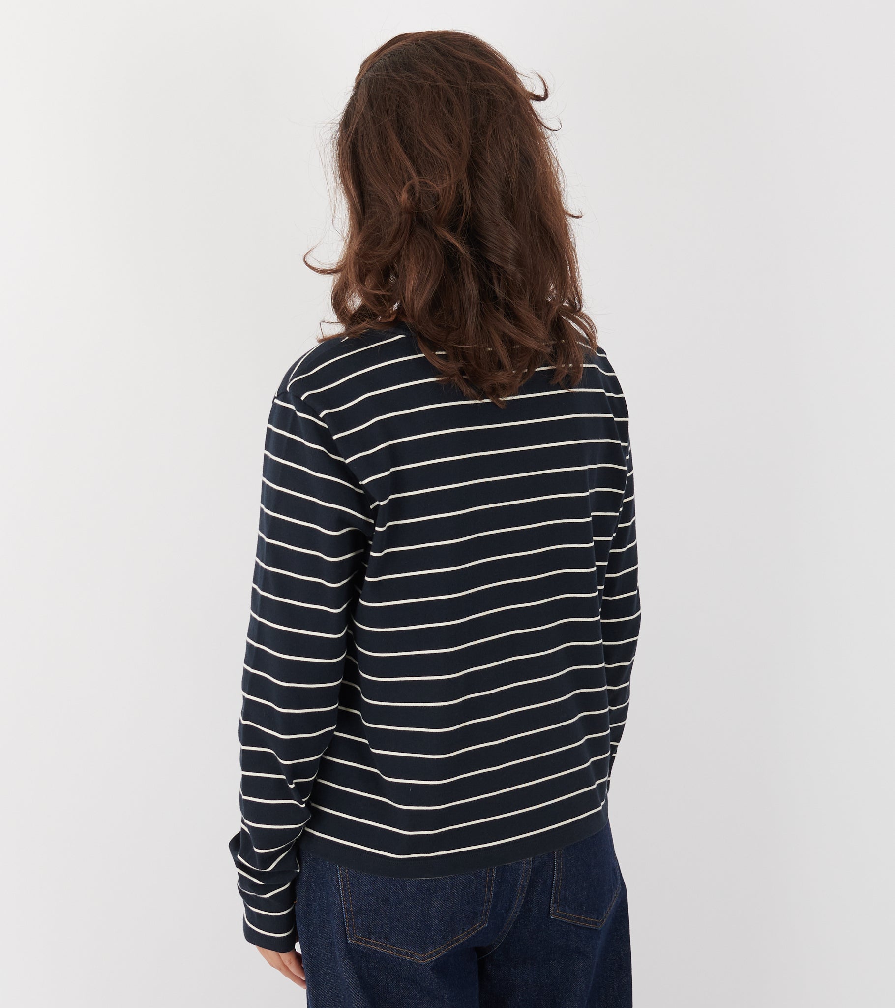 Loui Blouse Navy/White Stripe