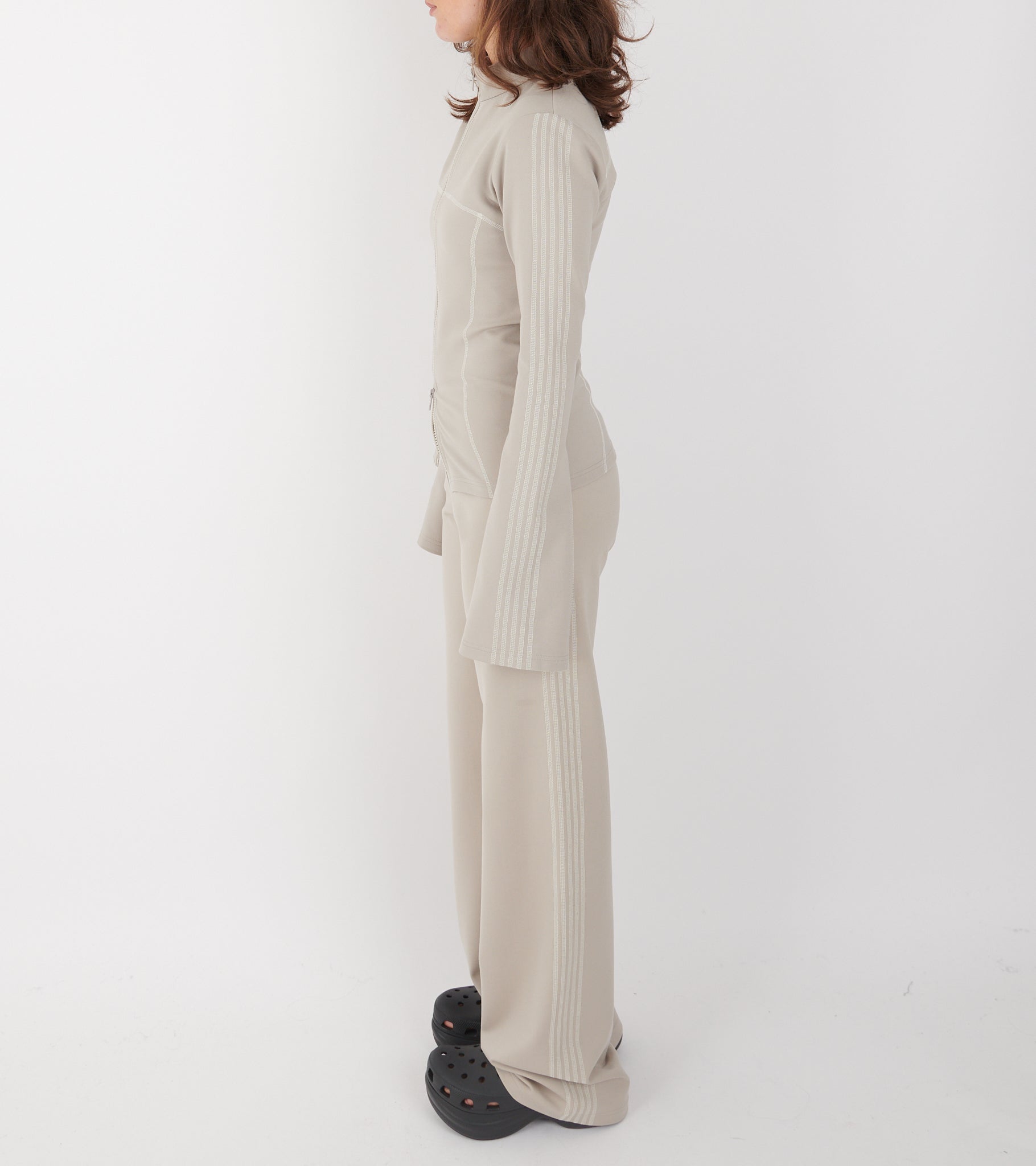 Zoe Track Blouse Beige