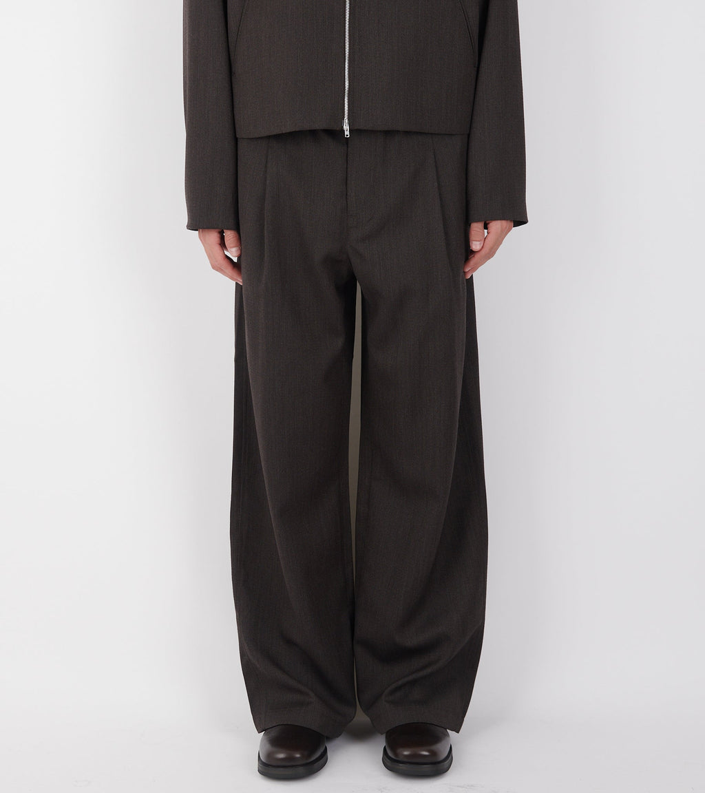 Leisure Trouser Havana Brown Chain Wool