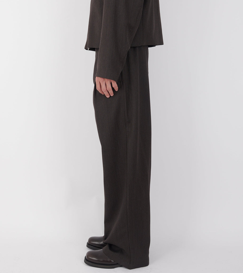 Leisure Trouser Havana Brown Chain Wool