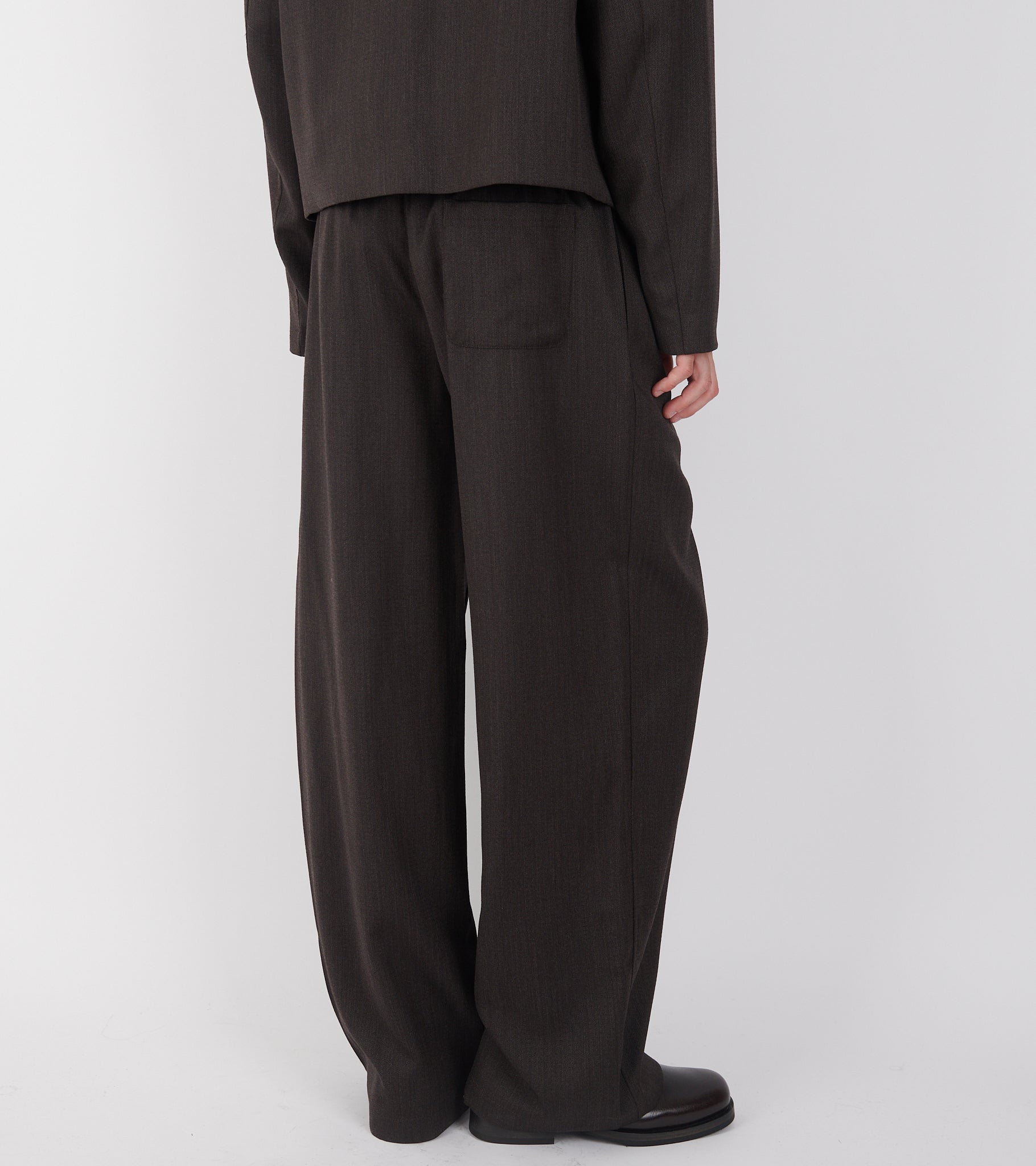 Leisure Trouser Havana Brown Chain Wool