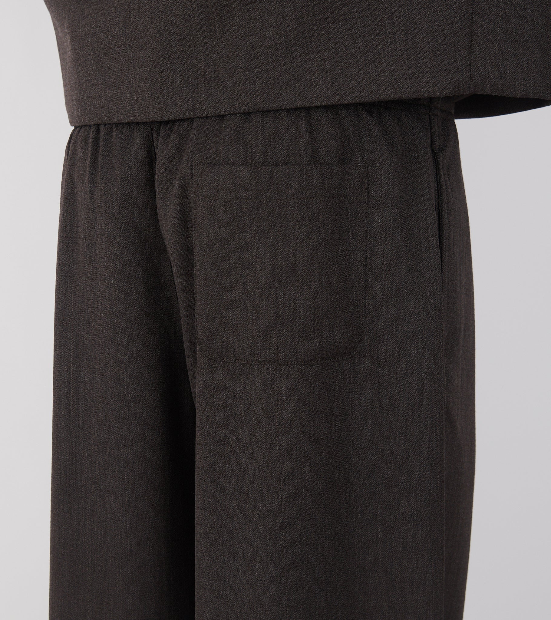 Leisure Trouser Havana Brown Chain Wool