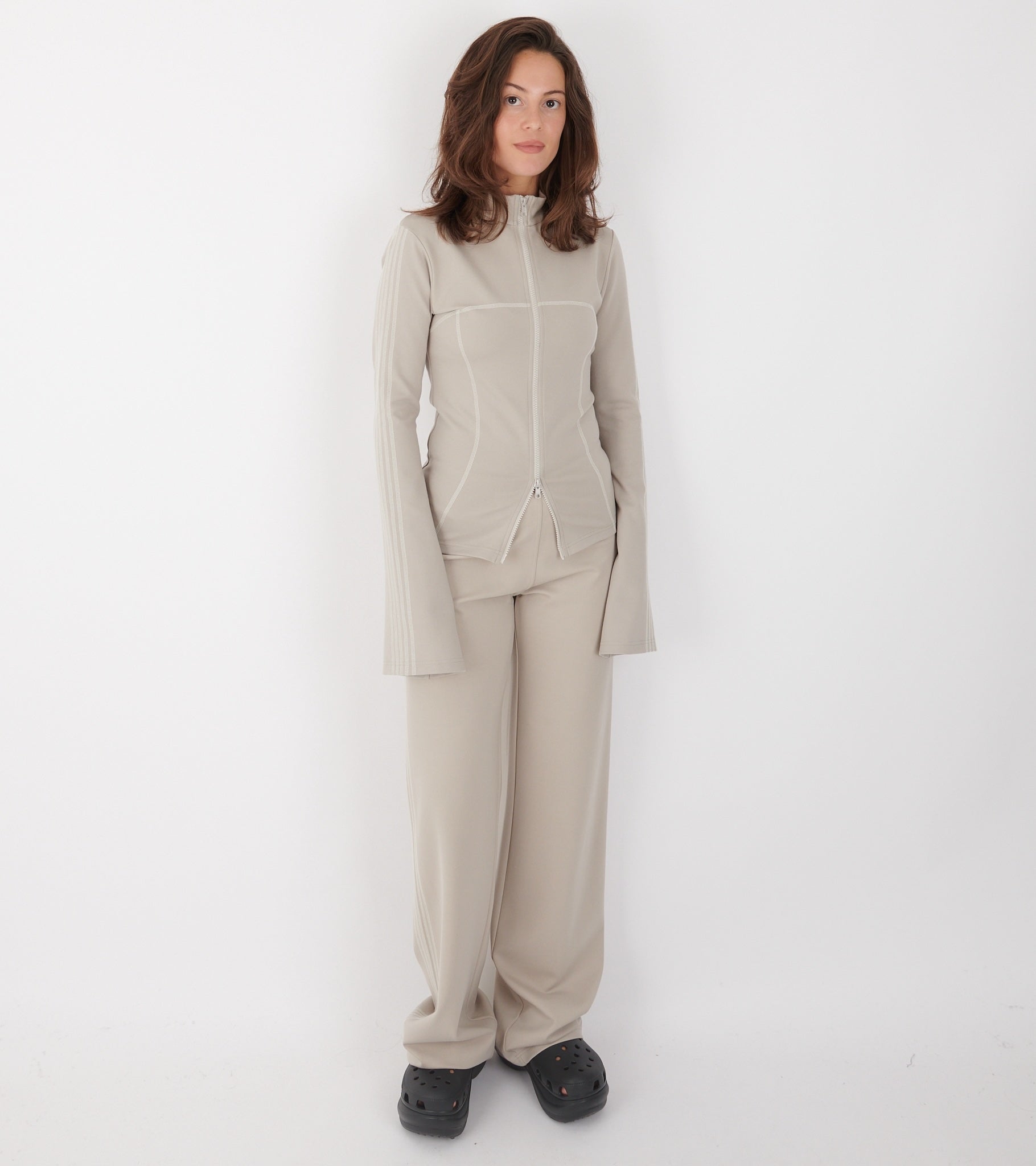 Zoe Track Blouse Beige