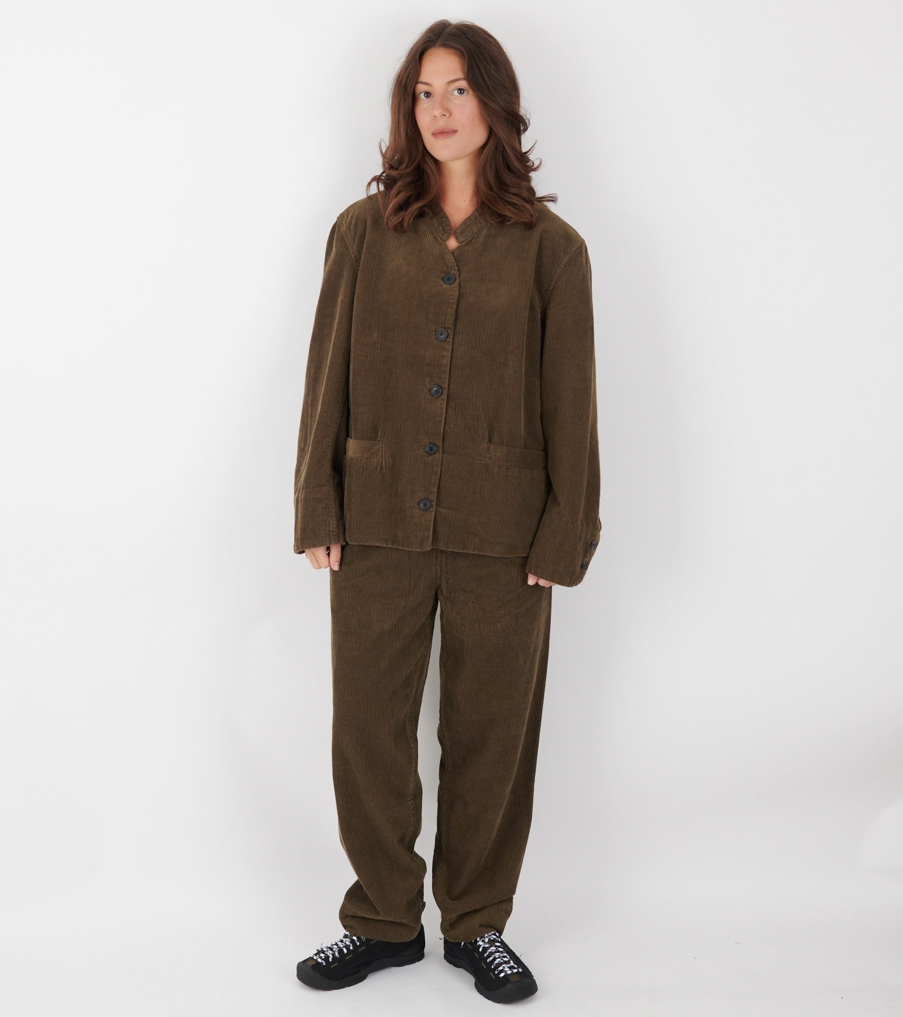 Angela Jacket Corduroy Bark