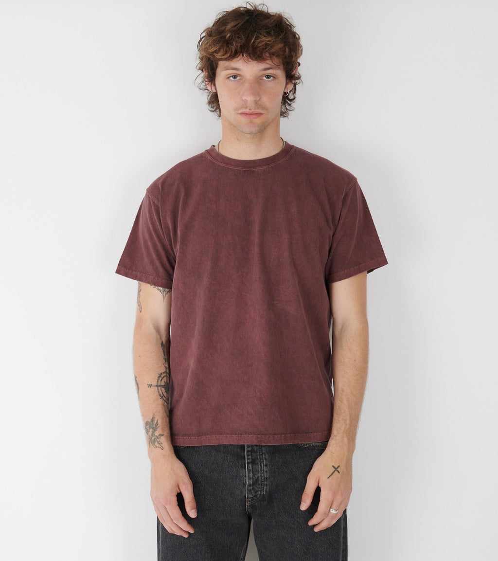 SS Crew Tee Bordeaux