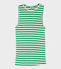 101 Tank Top Green/Ecru
