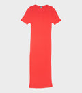 101 Short Sleeve John Rib Dress Red