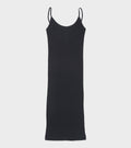 101 Strap Rib Mini Dress Black