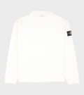 Elbow Patch Sweatshirt White
