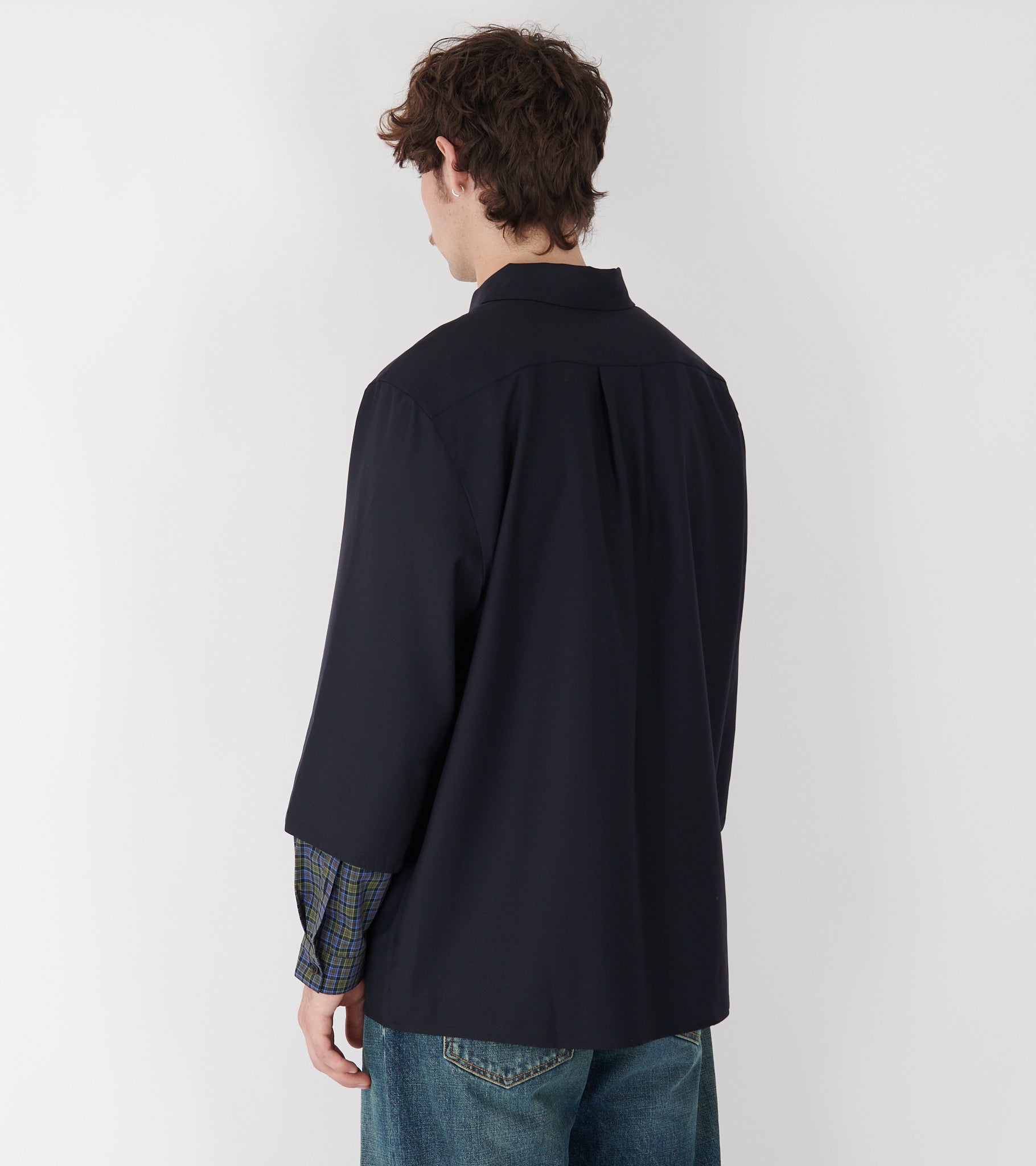 Blou Shirt Tropical Navy