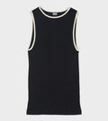 101 Tank Top Kontrast Black/Ecru