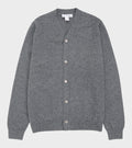 V-neck Lambswool Cardigan Grey