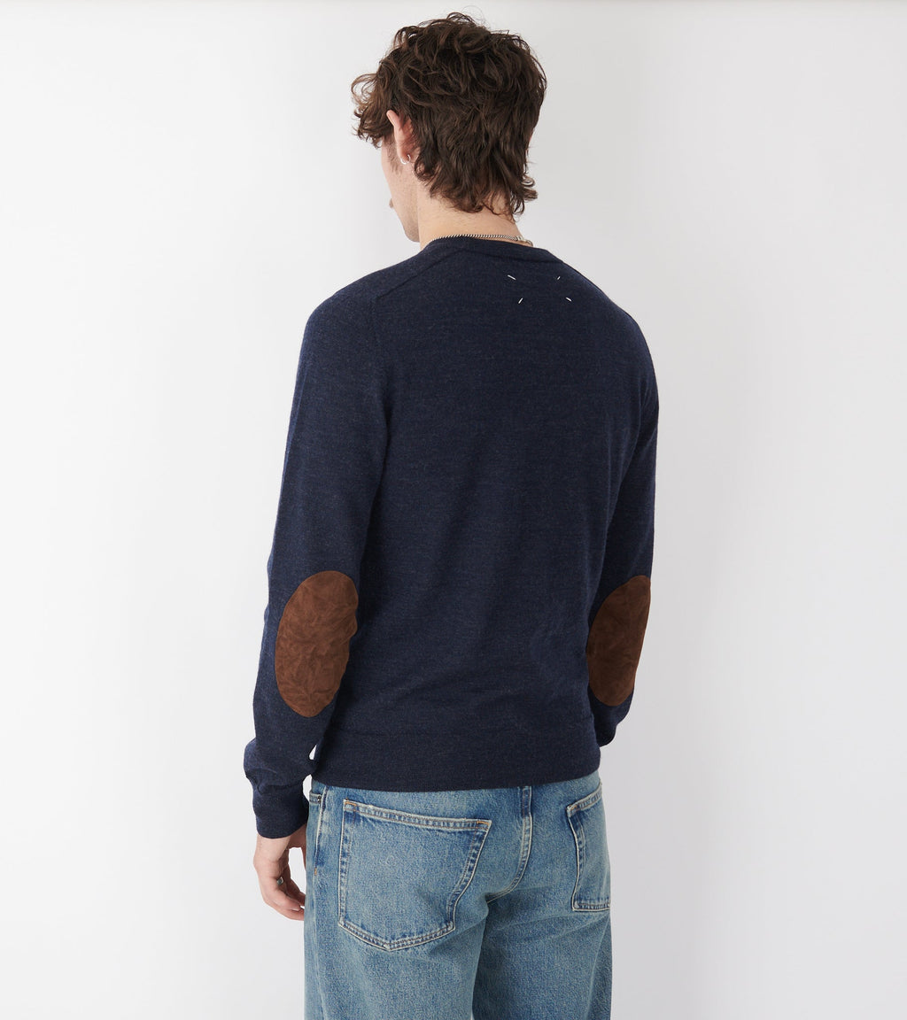 Wool Crewneck Dark Navy