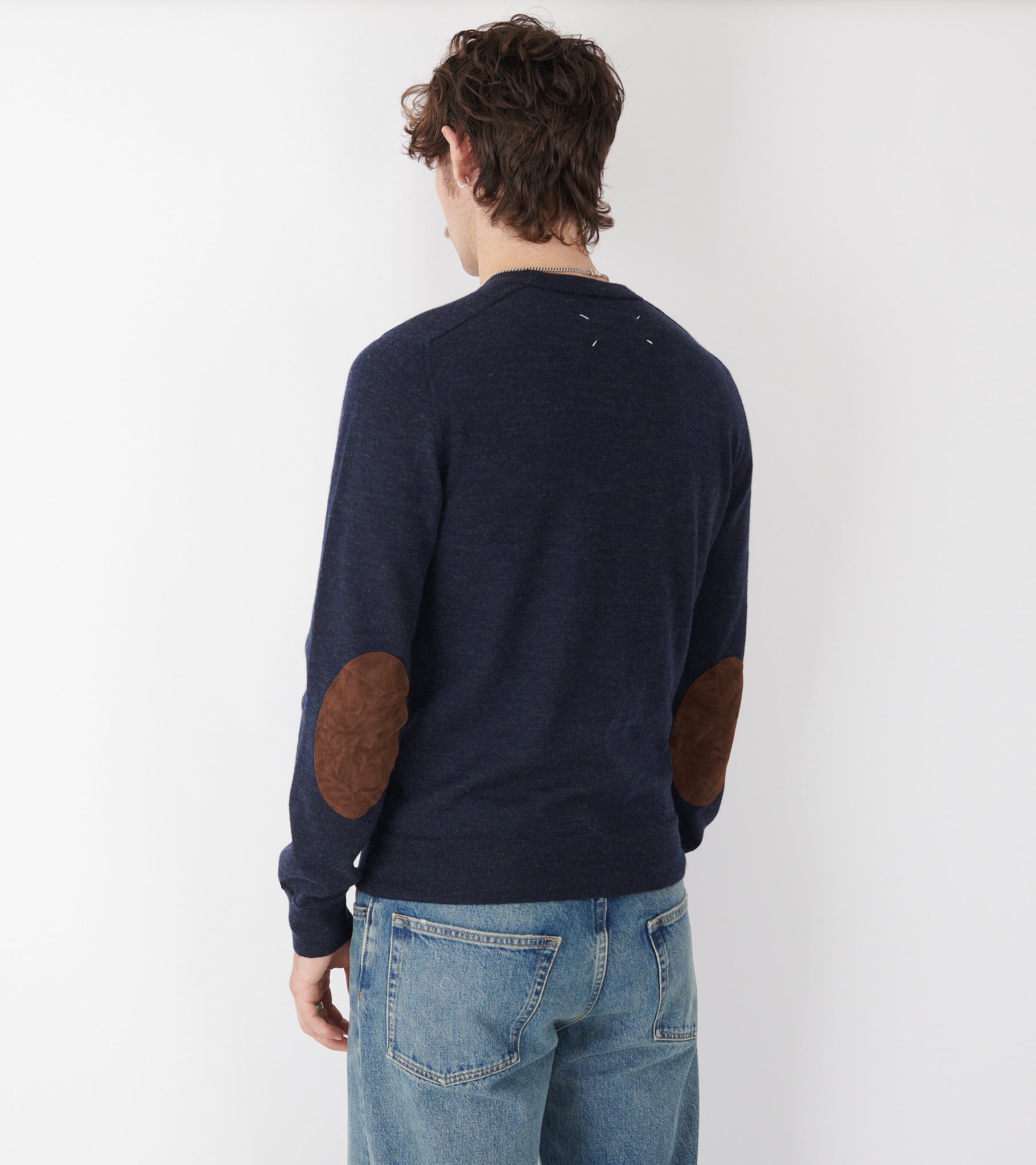 Wool Crewneck Dark Navy