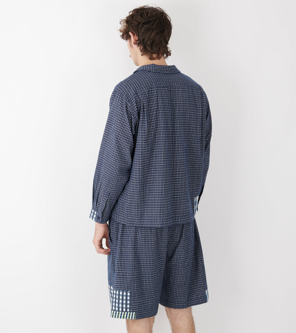 PA Shirt L/S Indigo Picnic