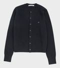 Face Logo Wool Cardigan Black