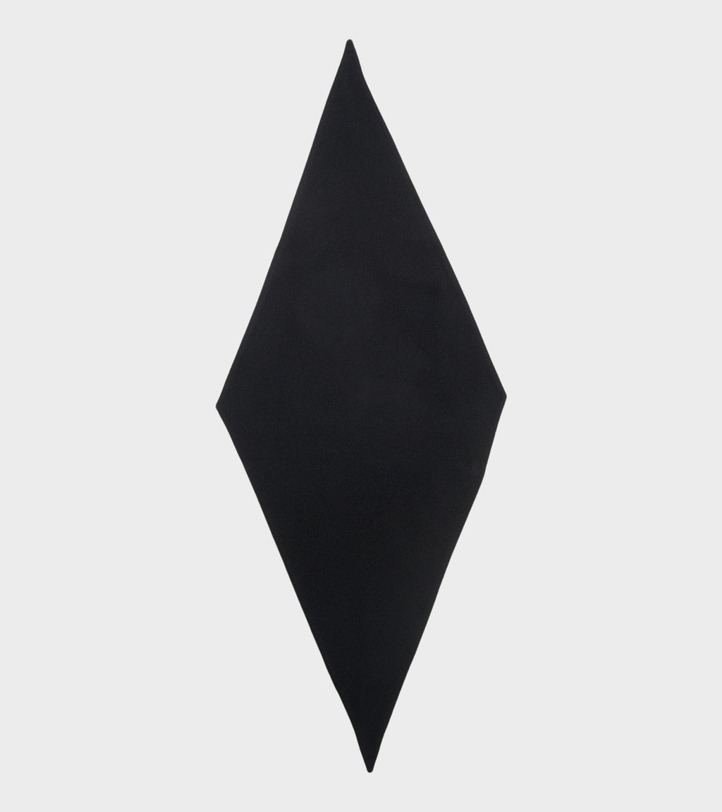 Losange Mini Fleece Scarf Black
