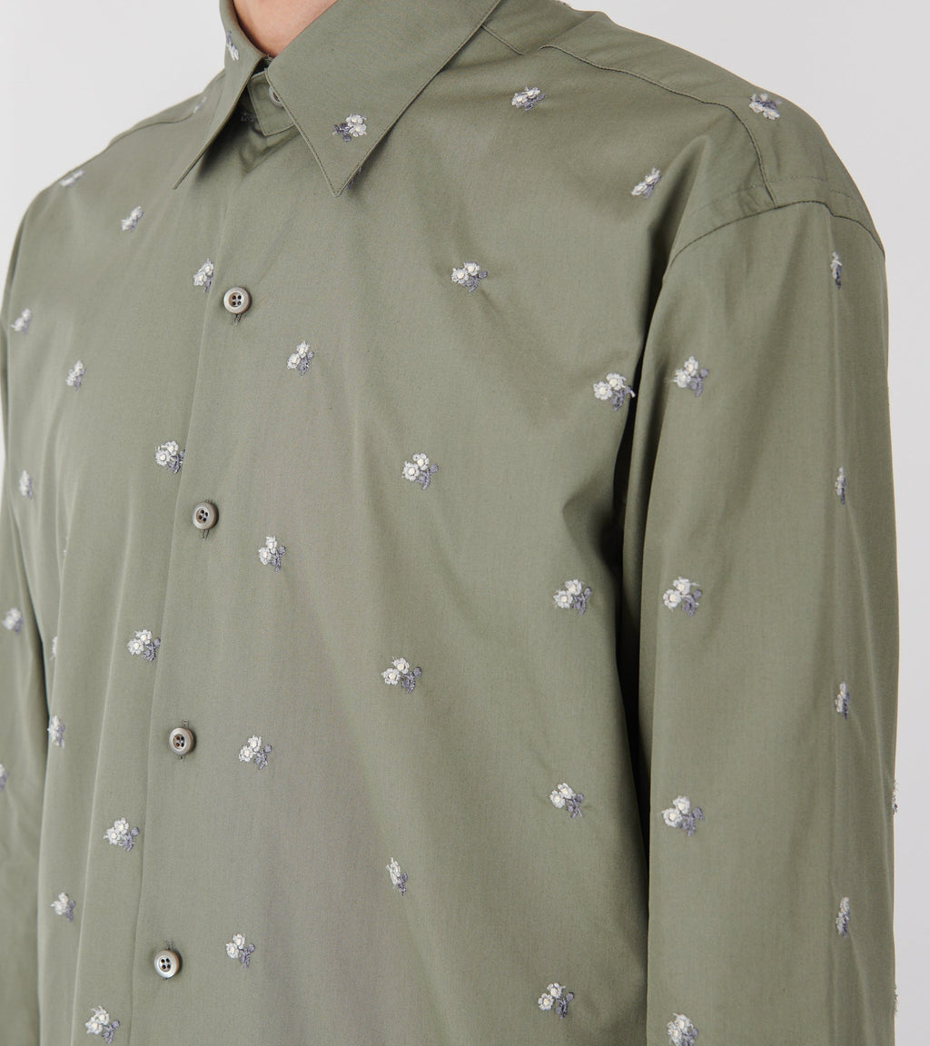 Poplin Shirt Camoscio Flowers