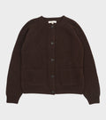 Shetland Wool Cardigan Brown