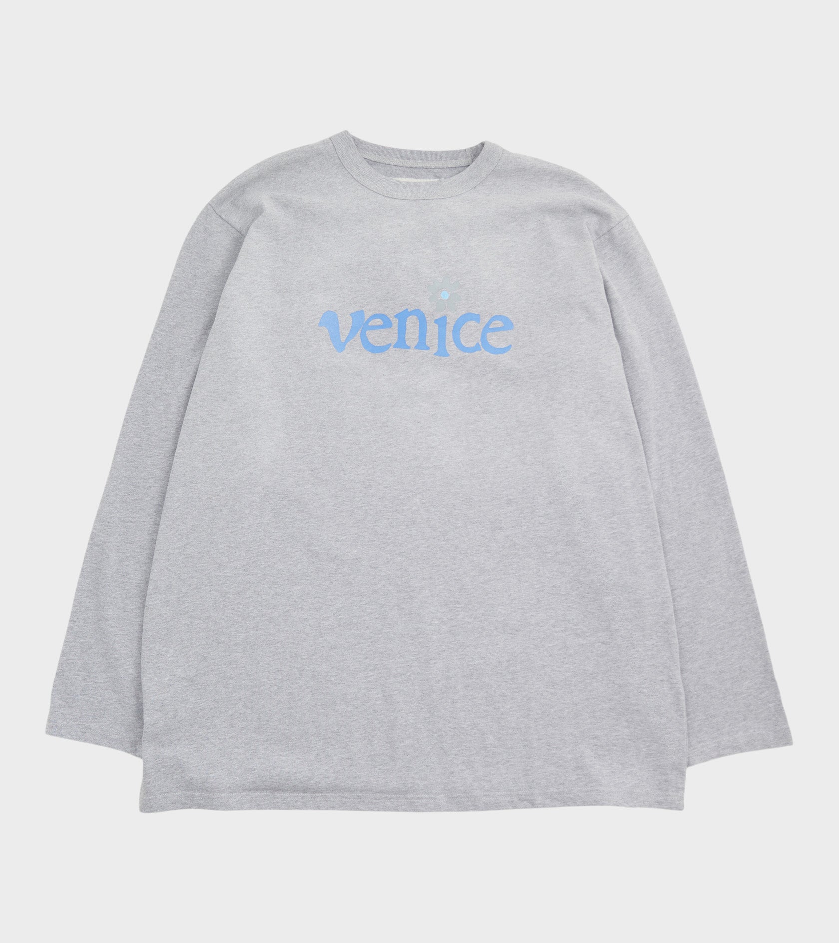 Venice L/S T-shirt Grey Melange/Blue