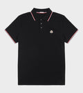 S/S Tricolar Polo Black
