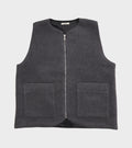 Hairy Wool River Vest Slate Grey