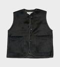 Hair On Leather Hide Ella Vest Black