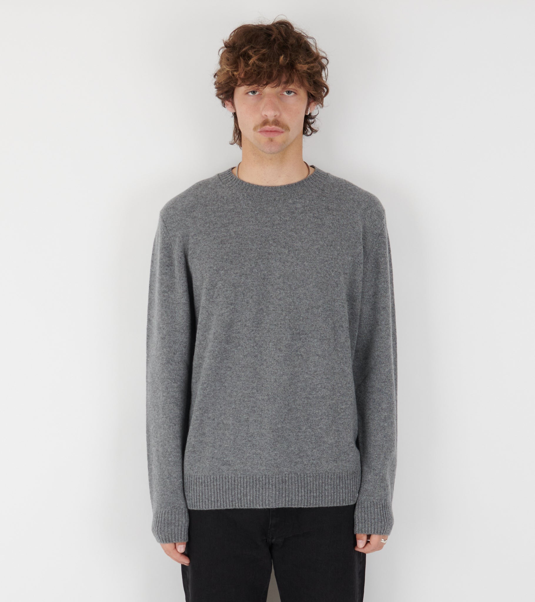 Norse Standart Merino Lambswool Sweater Gray Melange