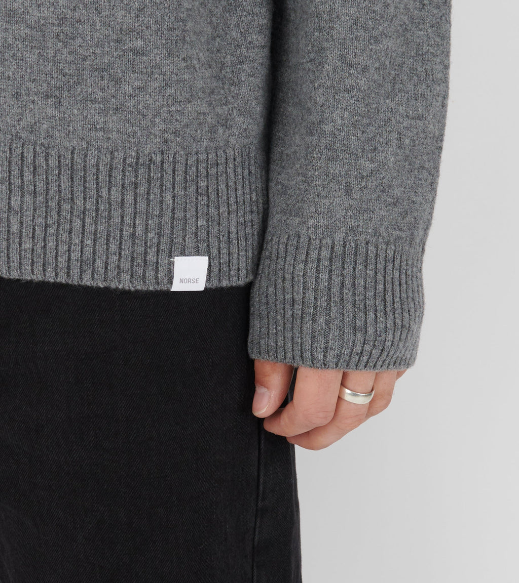 Norse Standart Merino Lambswool Sweater Gray Melange